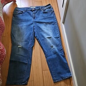 Seven 7 High Rise Flare Crop Jeans size 20W